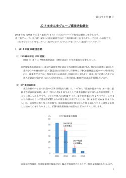 2014 年度三美グループ環境活動報告
