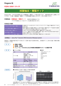 核酸抽出・精製キット