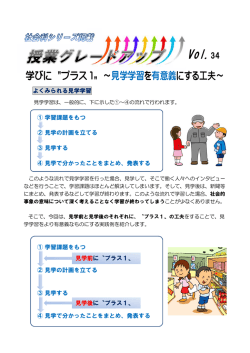 見学学習を有意義にする工夫