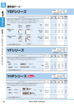 YEFシリーズ塑性域ゲージPDF