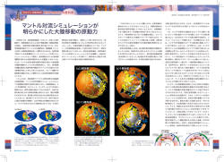 マントル対流シミュレーションが 明らかにした大陸移動の原動力