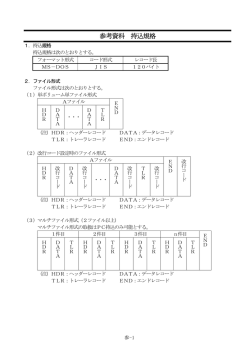 参考資料 持込規格
