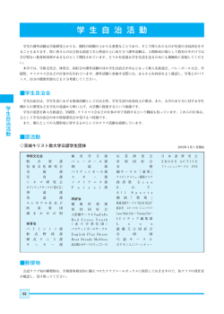 学 生 自 治 活 動