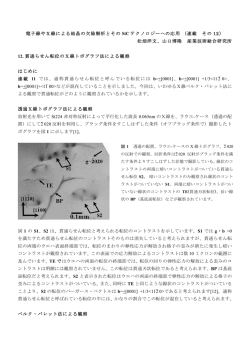 貫通らせん転位のX線トポグラフ法による観察