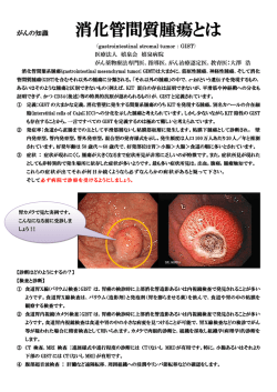 消化管間質腫瘍とは