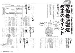 労働者派遣法改正のポイン ト