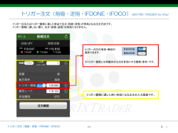 トリガー注文（指値・逆指・IFDONE・IFOCO）