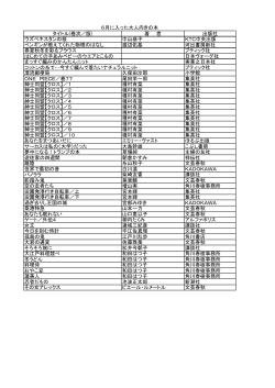 タイトル(巻次／版) 著 者 出版社 ウズベキスタンの桜 中山恭子 KTC中央