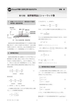 境界層理論とシャーウッド数