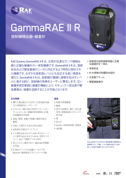 GammaRAE II R 放射線検出器・線量計