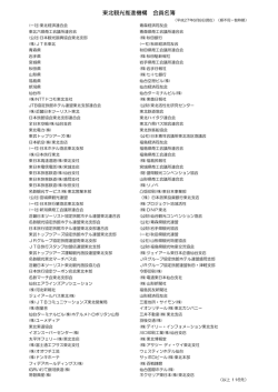東北観光推進機構 会員名簿