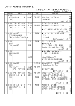 ウガンダ Kampala Marathon と エチオピア・アベベ選手のルーツを訪ねて