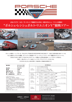 ポルシェ・レンシュポルト・リユニオンV 観戦ツアー