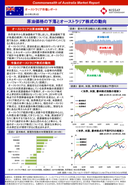 原油価格の下落とオーストラリア株式の動向