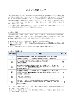 ポイント制について（PDF）