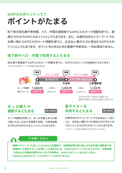 ポイントがたまる