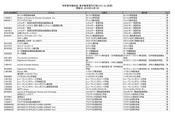学術著作権協会・著作権管理刊行物リスト