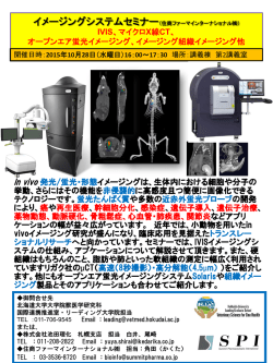 In vivo 発光/蛍光・形態イメージングは、生体内における細胞や分子の
