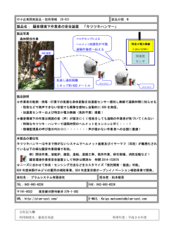 製品名： 騒音環境下作業者の安全装置 「キツツキハンマー」
