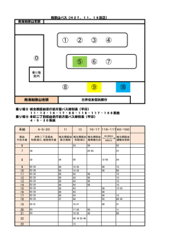 南海和歌山市駅バス（県庁前方面）時刻表