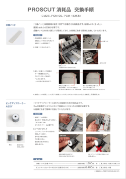 消耗品交換方法（PDF）