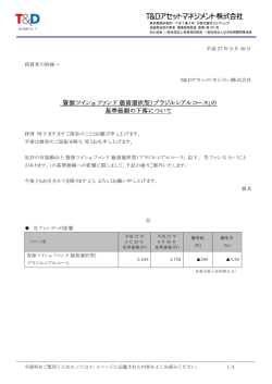 資源ツイン&alpha;ファンド（通貨選択型）ブラジルレアルコース