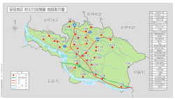 安田地区 防災行政無線 地図表示盤