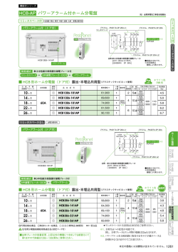 HCB-AP パワーアラーム付ホーム分電盤