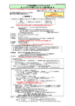 ITF埼玉国際ジュニアテニス 2016 シングルス予選