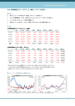IMM 非商業筋のネットポジション動向（3 月 17 日時点）