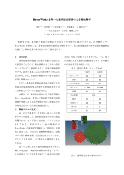 HyperWorks を用いた歯車結合要素の力学特性解析