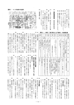 マンガ年表」 作成のポイント
