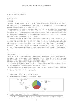 第 1 学年 B 組 社会科（歴史）学習指導案