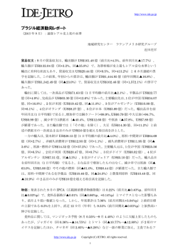 ブラジル経済動向レポート