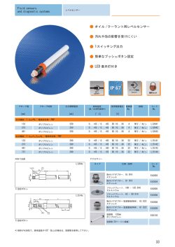 レベルセンサー総合カタログ （pdf7.8Mb