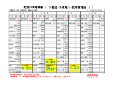 町民バス時刻表 （ 下北迫・下浅見川・広洋台地区 ）
