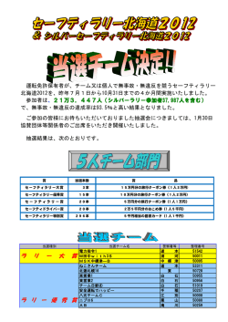 ラ リ ー 大 賞 ラ リ ー 優 秀 賞