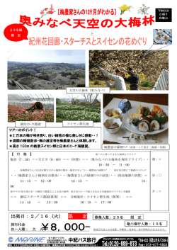 出発日：2／16（火） 限 定