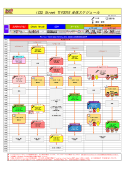iDOL Street TIF2015 全体スケジュール