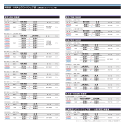 時刻表 ANAとのコードシェア便