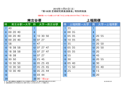 南古谷便 上福岡便