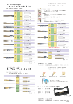 フィニッシングカーバイドバー セーフエンドフィニッシング