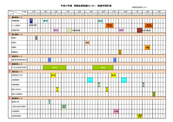 平成27年度清掃技術訓練センター訓練年間計画（PDF：170KB）