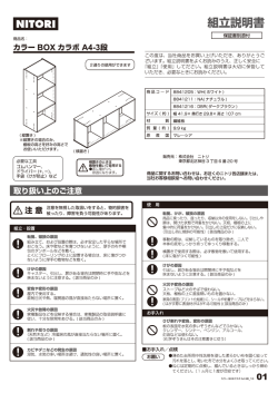 8841205_11_16 カラーBOX カラボ レギュラー A4-3段 141105