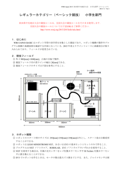 レギュラーカテゴリー（ベーシック競技） 小学生部門