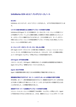 InfoWorks ICM v5.5.7 パッチリリースノート