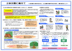 ～土砂災害から身を守るために、どんな場所が危険で