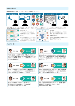 HoooPの使い方 HoooPでやることは？：1日1回バッジを贈りましょう