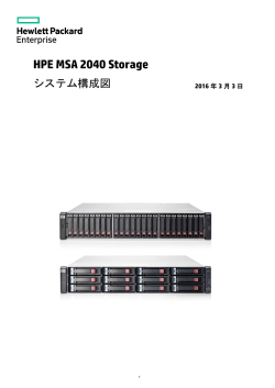 HPE MSA 2040 Storage システム構成図