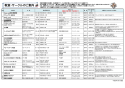 教室・サークルのご案内 - 京都市醍醐交流会館